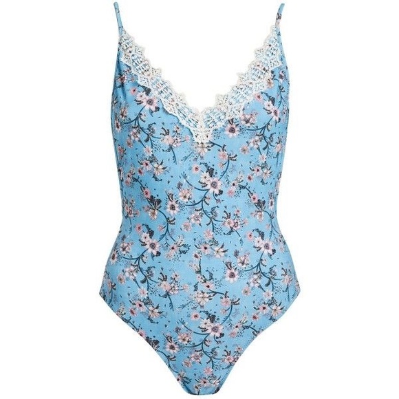 Topshop Other - NWT Topshop Ditsy Floral Lace Swimsuit Sz 10